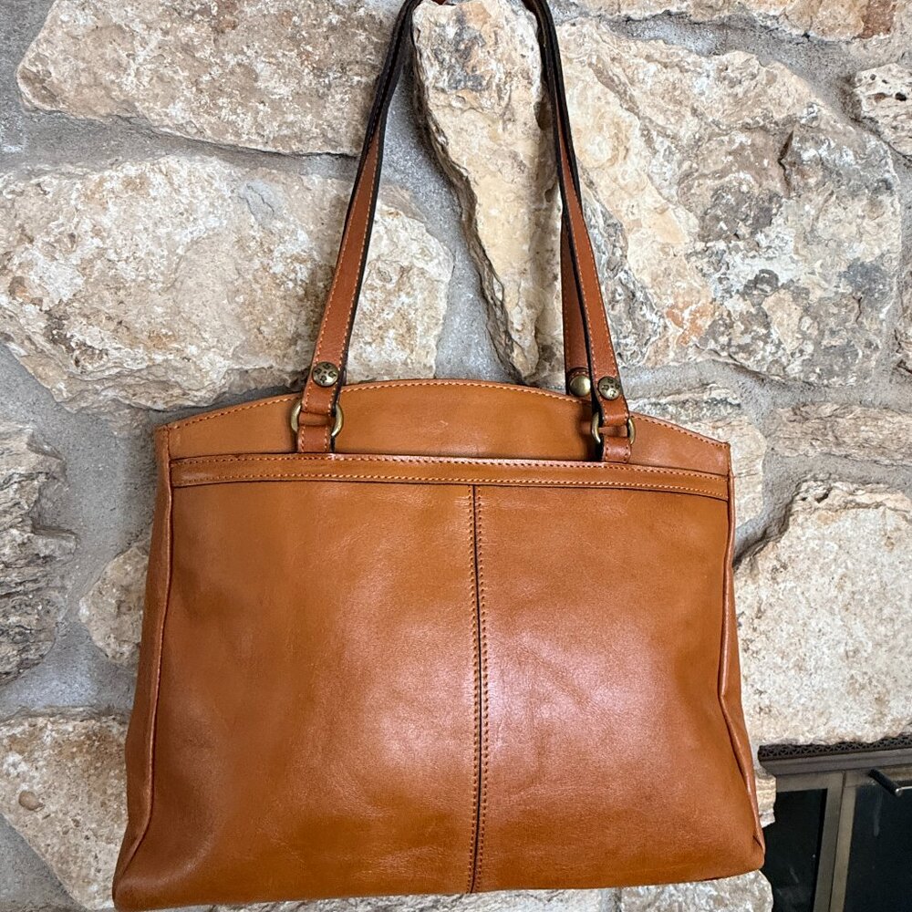 Patricia Nash Tooled Florence Poppy Leather Tote Brown - Picture 2 of 10